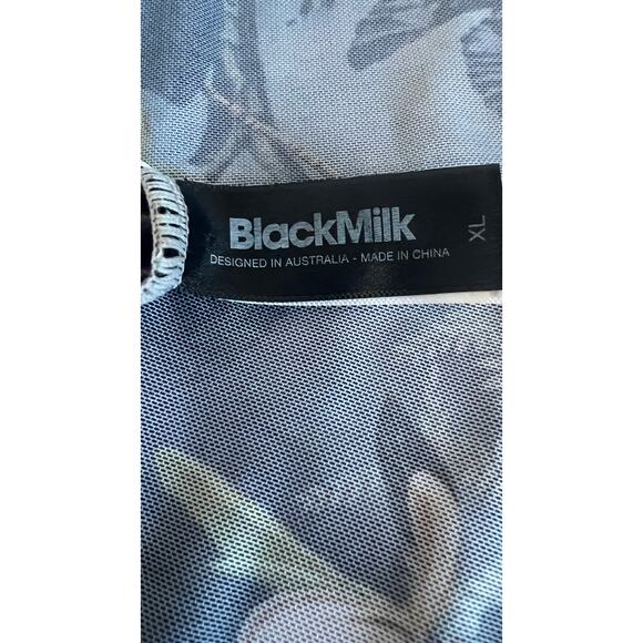 Blackmilk Night Bird Swoop Maxi Sleeveless Asymmetrical Limited Dress Size XL - Picture 10 of 15